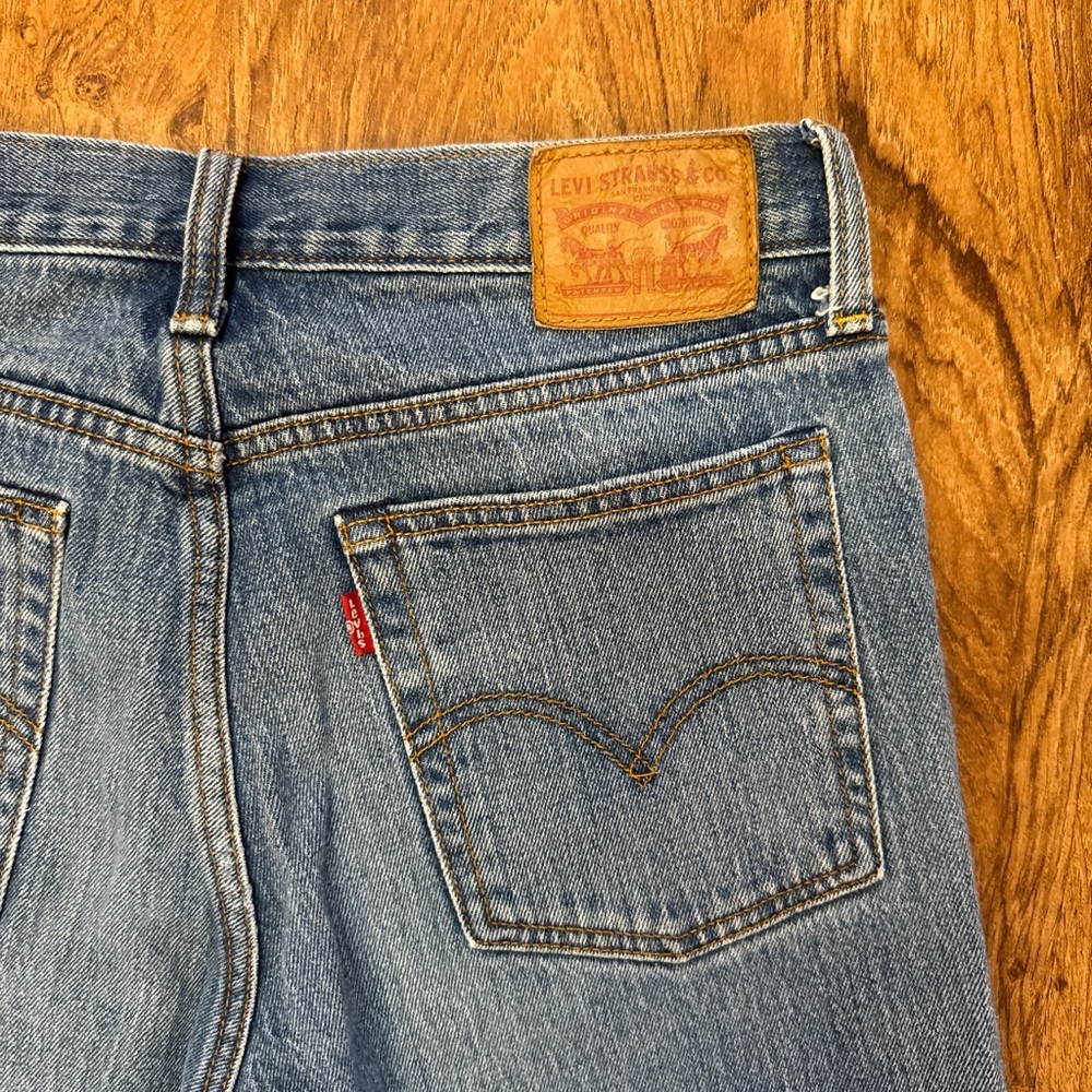 Vintage White Oak Cone Denim Cropped Levi’s. 28 - Picture 6 of 13